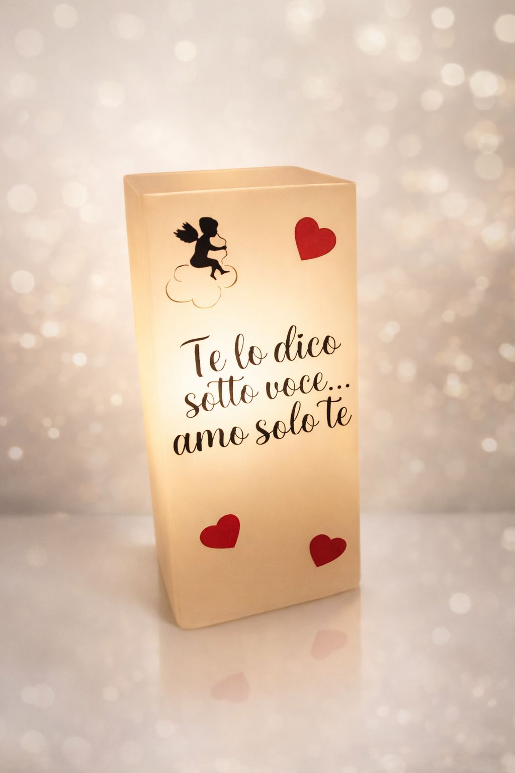 Lampada in Vetro Satinato Personalizzabile