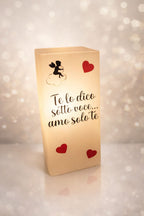 Lampada in Vetro Satinato Personalizzabile