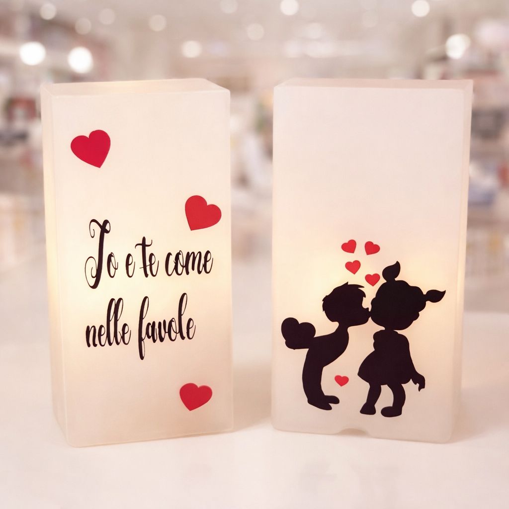 Lampada in Vetro Satinato Personalizzabile