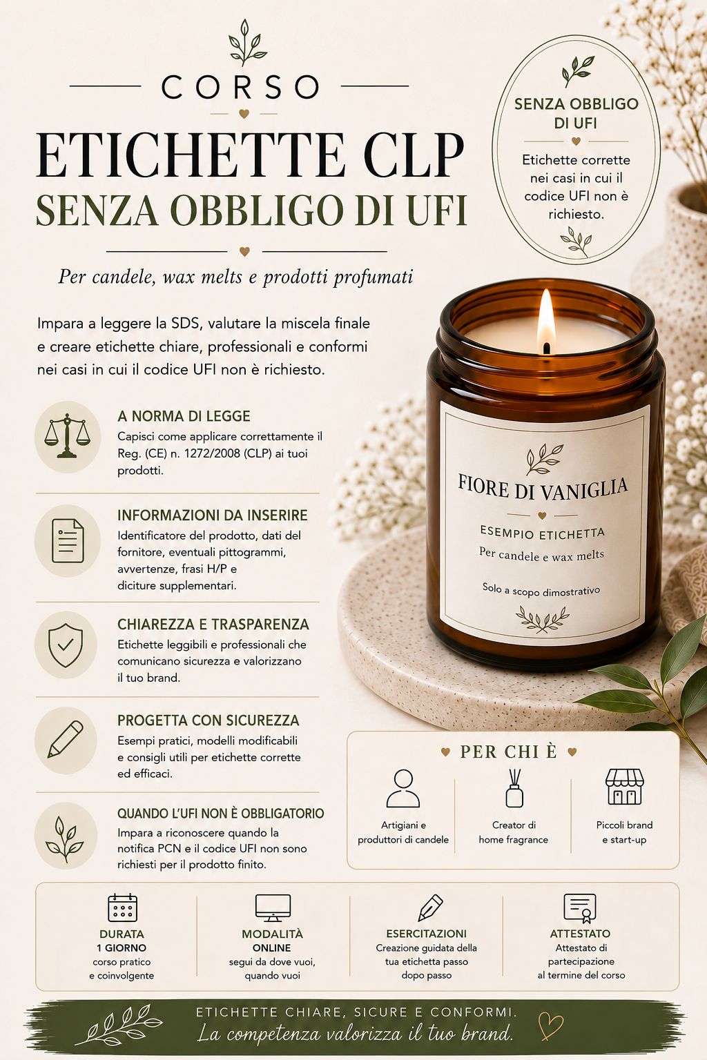 Corso etichette CLP senza obbligo di Ufi
